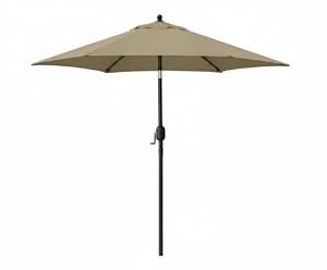 Sonnenschirm für den Garten, 220 cm, gerade, neigbar, 180 °, aus Aluminiumlegierung, Polyestergewebe, UV-beständig, strapazierfähig, Sonnenschutz für Terrasse, Patio, Balkon, Außenbereich, erhältlich