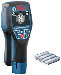 Bosch Professional Wall Scanner D-tect 120 (4 x AA batteries, max. detection depth plastic pipes/wooden studs/live cable/magnetic metal/non-magnetic metal: 60/38/60/120/120 mm, in cardboard)