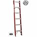 7 ft Fiberglass Straight Ladder with 300 lb. Load Capacity