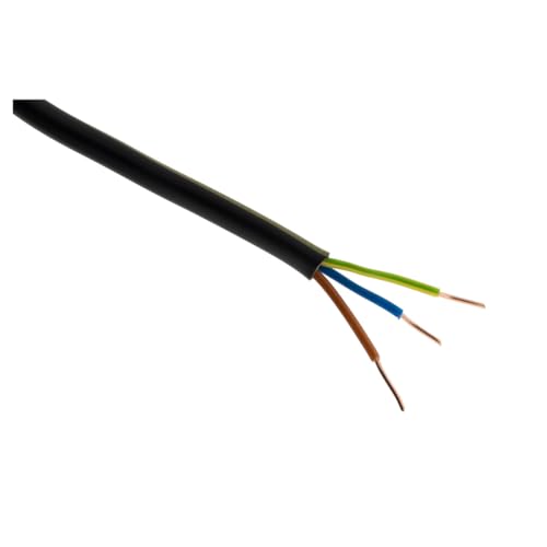 Zenitech Câble d'alimentation électrique U-1000 R2V 3G2,5mm² - 3m