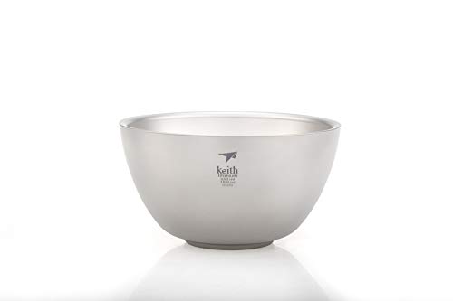 Keith Titanium Ti5354 Double-Wall Insulated Bowl -18.6 Fl Oz #TOP3