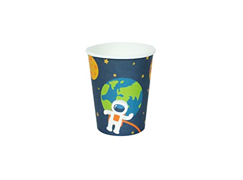 Space Party Cups, 12 Ct | Paper Cups | Outer Space Party Tableware | Astronaut, Rocket Ship, Planet, Nasa #TOP23