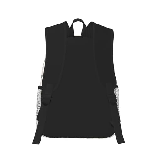 BREAUX Floral Herbs Botanical Engraving Print Lightweight And Comfortable Duffel Bag, Casual Daypack, Multipurpose Backpack3