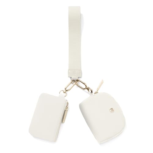 Mum's Memory Mini Zip Around Wristlet Wallet for Women Dual Pouch Wristlet Portable Wallet Coin Purse Mini Women Coin Pocket