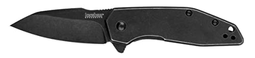 Image of Kershaw Gravel Folding Pocket Knife, 2.5-Inch Blade with SpeedSafe Assisted Opening, Frame Lock (2065), Black