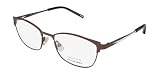 NOMAD 40059n Demo Lens French Registered Design Stainless Steel French Fashion Designer Eyeglass Frame/Glasses/Eyewear [52-18-140, brown]