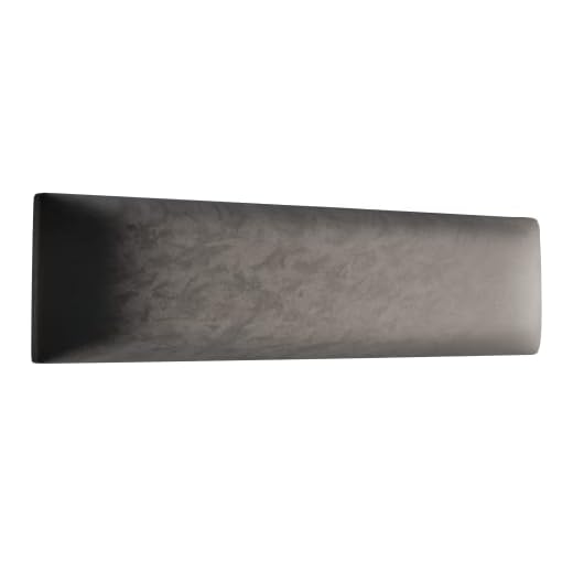 Muralo Samt Wandkissen Stoff Polsterpaneel Schlafzimmer Wohnzimmer Bett Wandpolster Bettkopfteil Lendekissen Modern Luxus Gepolstert Polster Paneel (Graphit, 90 cm x 30 cm)