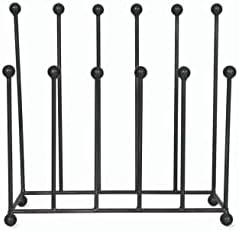 Garden Trading Welly Stand, Galvanised Steel, Black, Large