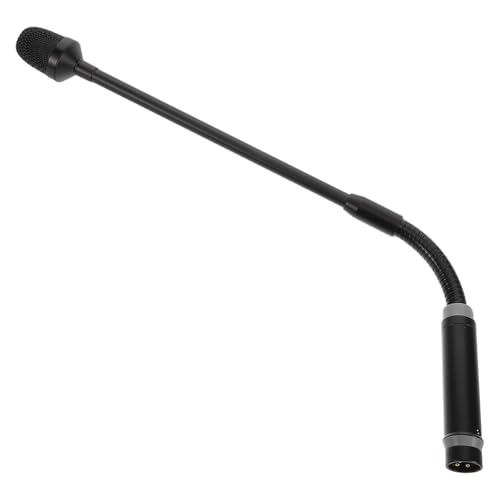 Toddmomy Dynamic Gooseneck Microphone with Sturdy Metal Hose Pin XLR Male Connector for Clear Audio Dj Stage Conference and Bar Settings Flexible Design for Easy Positioning