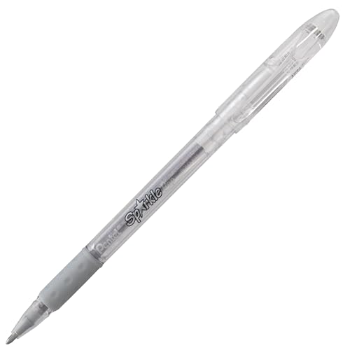 Bolígrafo Gel Pentel Sparkle Pop 1.0 mm Tinta Plateada