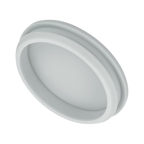 Image of MECCANIXITY 1pcs Silicone Snap in Locking Hole Plugs,60.6mm /2.4 Inch Mounting Diameter Narrow Groove Width 5mm Panel Seal Cover Round for Kitchen Bulkheads Waterproof Sealing Plugs Grey