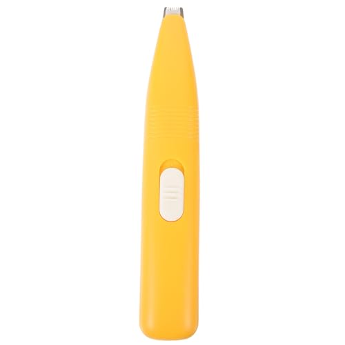 MOLUCKFU PET Hair Trimmer for Cat and Dog Paw Grooming, Portable Yellow