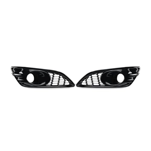 Rejilla de luz antiniebla negra brillante y cubierta de bisel para Ford Fiesta 2012-2017