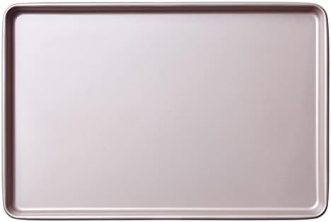 17 Inch Cookie Baking Sheet Pan Jelly Roll Pan, Nonstick Cookie Sheet for Baking, Baking Sheets for Nonstick Oven Pan, Thicker Carbon Steel Oven Baking Tray for Roasting Meat Bread Jelly Roll(Gold)