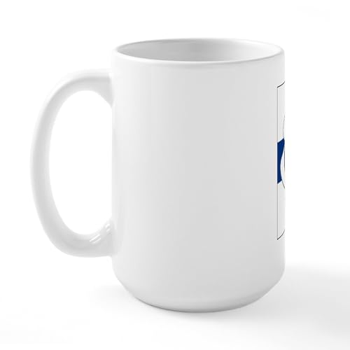 Taza cerámica grande 15 oz color blanco miniatura 2