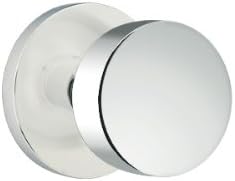 EMTEK Disk Rosette Passage Set with Matching Finish Round Knob - Choice of 7 Finishes - 5109ROUUS26 - Polished Chrome (US26)