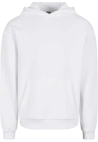 Urban Classics Fluffy Hoody, casual hoodie voor heren, oversized fit, maten S-5XL, wit, S - Afbeelding 6