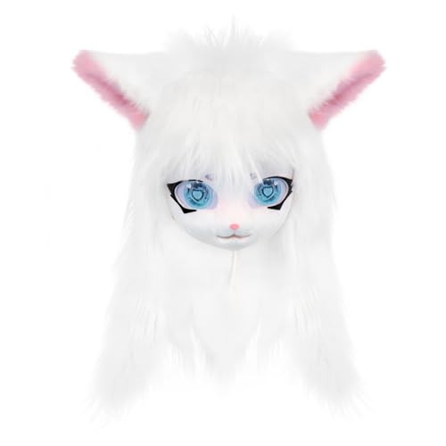 SMILETERNIT Animal Head Cat Fursuit Cut Mask Halloween Masquerade Costume Props