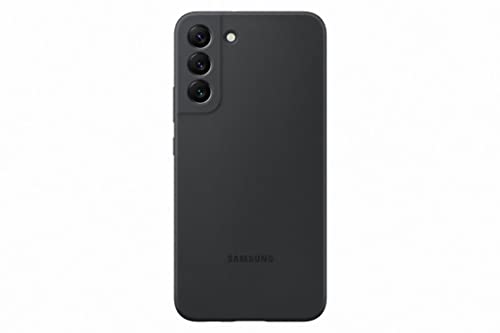 Samsung Silicone Smartphone Cover EF-PS906 für das Galaxy S22+, Handy-Hülle, Silikon, Schutz Case, stoßfest, dünn und griffig, Schwarz – Ansicht 1