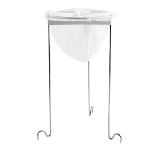 tuwiwol Bolsas de filtro elásticas fáciles de limpiar, sin que se peguen a la tela. Filtración sin esfuerzo para el hogar y la cafetería. Soporte para colador gelatina con bolsas reutilizables.