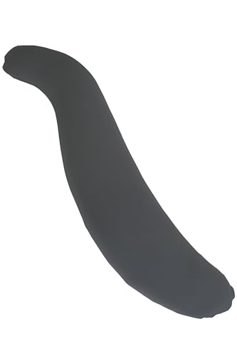 金鵄 抱き枕 日本製ビーズ クッション 115x20 S字型 (スパンデックス, ノビル ダークグレー)