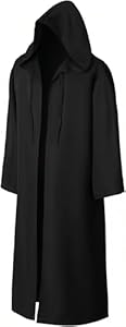 EONPOW Umhang mit Kapuze Halloween Umhang Vampir Cosplay Cape Kostüm für Erwachsene