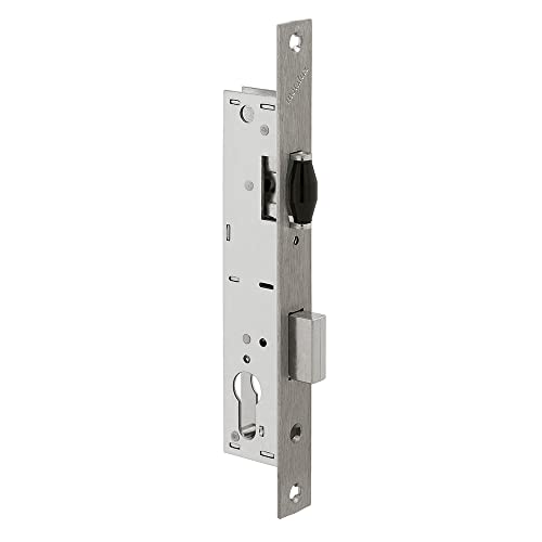 Metalux - Série 880 - Serrure à encastrer Rouleau et Condamnation à clé pour Porte de magasin, Hall, Lieu public Rouleau longue sortie pour assurer un...