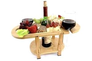 Bamboo Charcuterie Cheese Wine Board Set