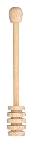 KitchenCraft Cuchara o Palito Mielero de Madera Natural, 16 cm