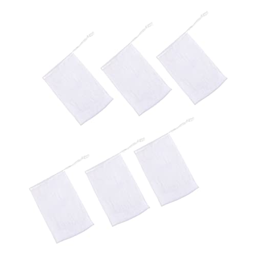 NULYLU 20個鹸泡立てネット シャワー用 泡ネット 洗顔用 お風呂用 手作り鹸に 風呂 バス用品 ロープ付き 掛け置き可能