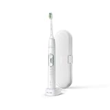 Philips Sonicare ProtectiveClean 6100 elektrische Zahnbürste, Schallzahnbürste mit App, 3 Putzmodi...