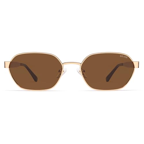 Image of SOJOS Trendy Polarized Hexagon Sunglasses Womens Mens SJ1238