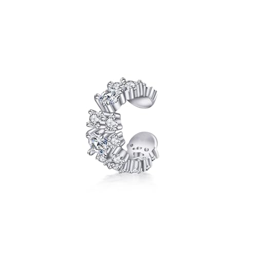 PHNIBIRD Ear Cuff Faux Piercing Oreille avec Zircone Boucles d'oreilles Femme Cadeau pour Femme