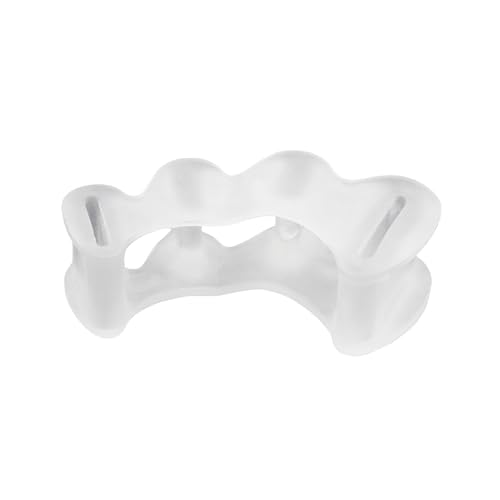Rufevee 2 Piezas de Silicona Dedo del pie Separador de Tres Agujeros Valgus Pulgar Almohadilla ortopédica superposición Martillo pie Corrector