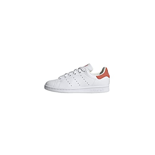 adidas Stan Smith J Sneaker, Blanc/Rouge (FTWR White Off White Preloved Red), 36 2/3 EU