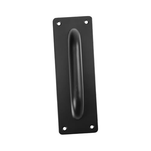 SHINEOFI Tirador de Puerta de Acero Inoxidable Manija Resistente y Gruesa para Puertas de Ventanas y Señalización Mango Estable para Uso Hogar y Comercio Pequeño Negro