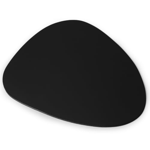 Image of Three Sixty Premium Leather Gaming Mouse Pad for PC | Mousepad for Laptop Wireless | Mouse Mat Anti Skid, 25x22 cm for Daily Tasks, Large, Small Desk Sizes (Classic Black)