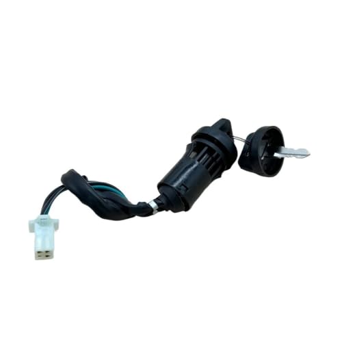 Llave de encendido para moto impermeable con bloqueo de seguridad de 2 cables