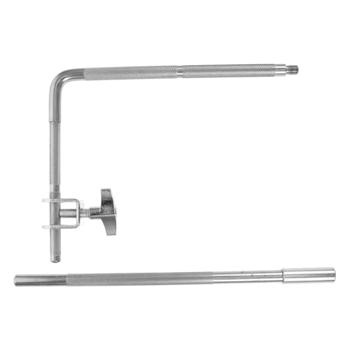 Kisangel soporte de montaje para cencerro de batería, clip extensible ajustable para instrumentos de percusión, hardware para sesiones en vivo y prácticas miniatura 1