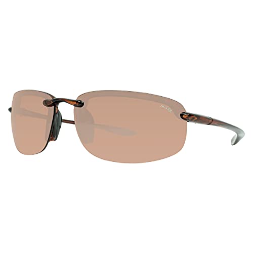 Maxx 5 Rimless HD Sunglasses with a Tortoise Brown TR90 Frame