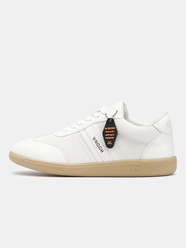 Image of WROGN Men's Lace-up Sneakers | Solid with Graphic Detail
