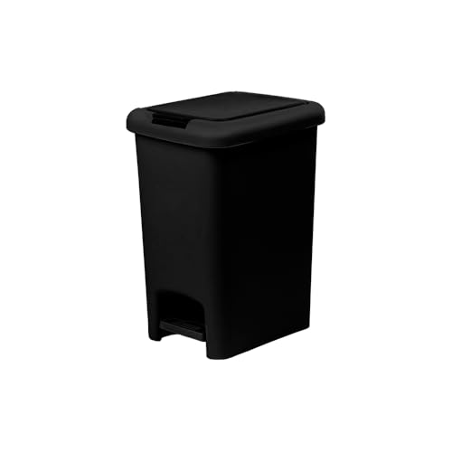 Superio bote de basura rectangular 6.5L negro