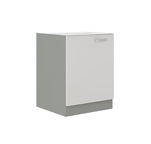 Kuechen-Preisbombe Unterschrank 60 Bianca Weiß Hochglanz