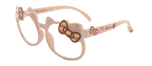 ハローキティ キッズ サングラス クリアレンズ ピンクベージュ (幼児・子供用) 紫外線カット 99%以上 88-1344