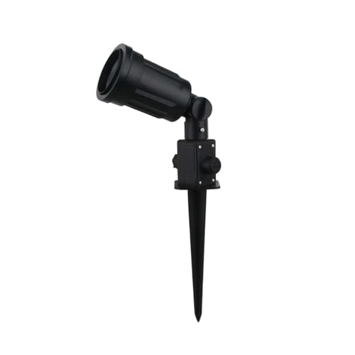 LEDKIA LIGHTING Foco Exterior con Pincho Alcorisa para Bombilla E27 Negro E27