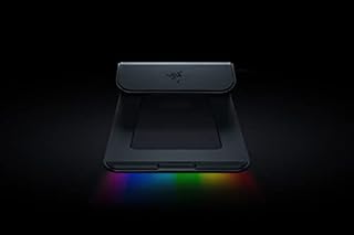 Razer Laptop Stand Chroma V2 - Laptop stand with RGB Chroma lighting (USB-C hub, Dual monitor output, Durable and ergonomic, Charging other devices via USB-C) Black