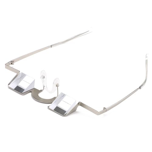 Generisch Geneigte Faule Brille - Horizontales, Innovatives Accessoire | OPTISCHE Brille Mit Reflektierenden Spiegeln, Lesen Von Büchern Oder Betrachtung Von Serien, Während Sie Bequem Nachliegen