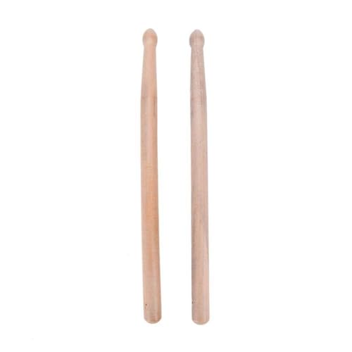 1 par de baquetas para batería, Winspeed 5A clásicas de madera de arce, para estudiantes y principiantes, accesorios de percusión musical (25 cm) miniatura 2