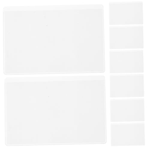 Uonlytech 50pcs Transparent Credit Card Sleeves Semi Transparent Business Card Protectors for Convenient Portability and Clear Access