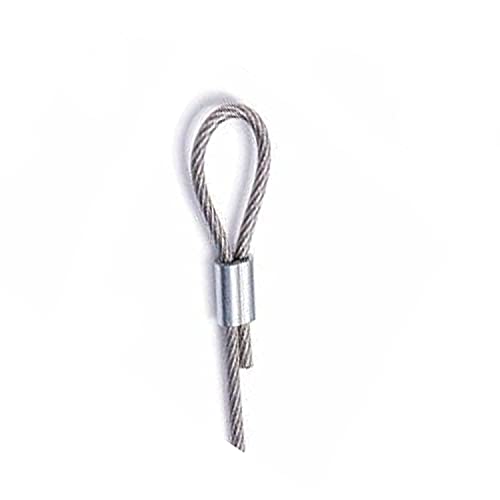 Aluminum Crimping Loop Sleeve for 3/16" Diameter Wire Rope and Cable, (Pack of 25)
